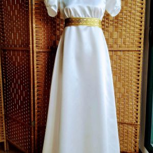 Satin  regency  tail dress