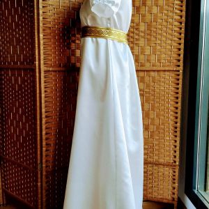 Satin  regency  tail dress