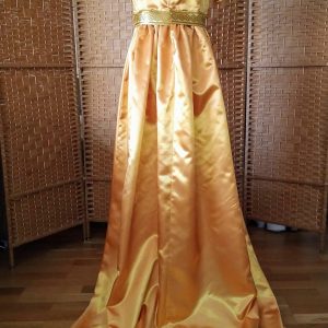 Satin  regency  ball dress