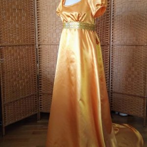 Satin  regency  ball dress