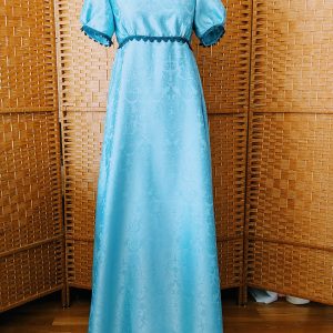 Satin  brocade regency dress