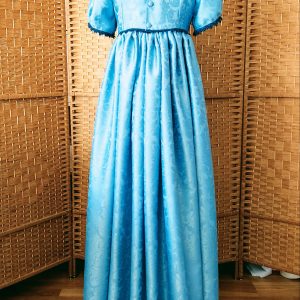 Satin  brocade regency dress