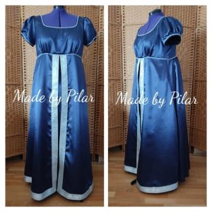 Satin empire dress