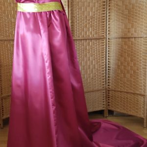 Satin regency dress