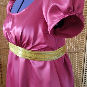 Satin regency dress