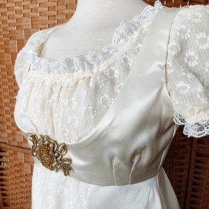 Regency era satin dressing gown