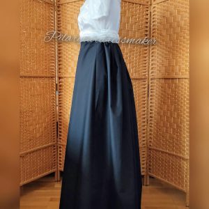 Empire satin cotton gown