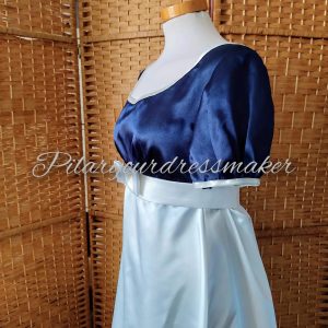 Regency satin gown