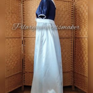 Regency satin gown