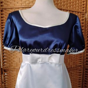 Regency satin gown