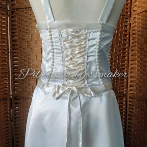 Bridal satin dress