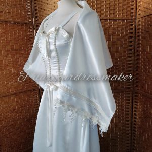 Bridal satin dress