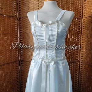 Bridal satin dress