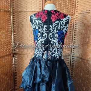 Embroidered organza dress