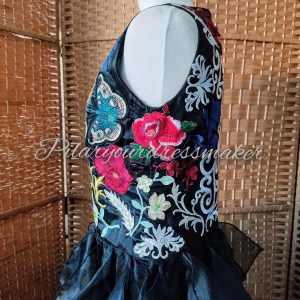 Embroidered organza dress