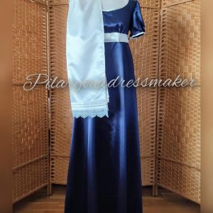 Satin regency dress