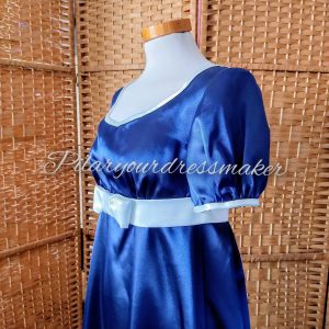 Satin regency dress