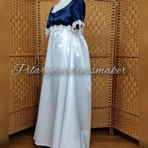 Satin regency ball gown