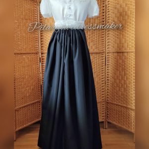 Empire satin cotton gown