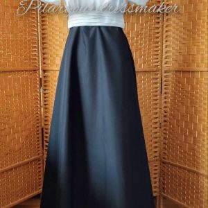 Empire satin cotton gown