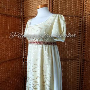 Brocade empire dress