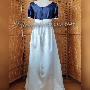 Regency satin gown