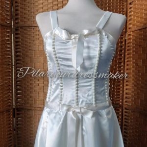 Bridal satin dress