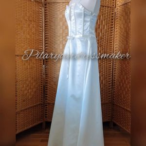 Bridal satin dress