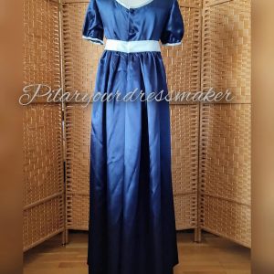 Satin regency dress