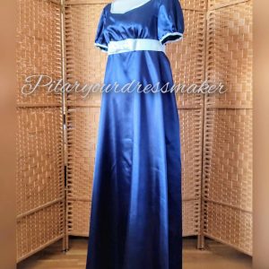 Satin regency dress