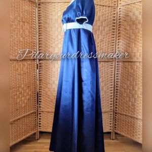 Satin regency dress