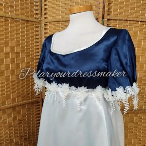 Satin regency ball gown