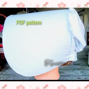 Maid wings hat instructions adult pattern,beginners,spanish english adult pattern,handmaids wings bonnet pattern,written, photos wings hat