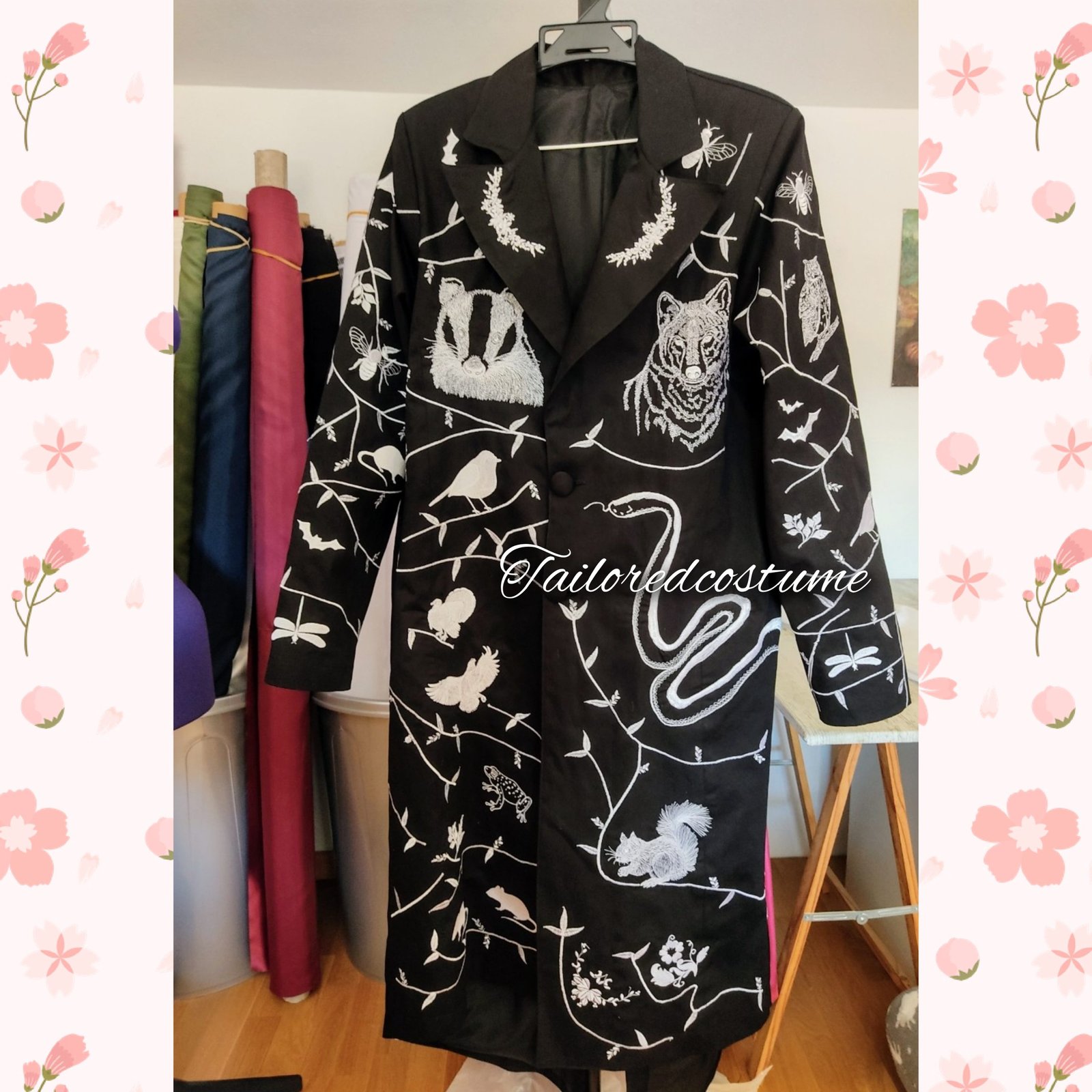 Brian music style embroidered coat