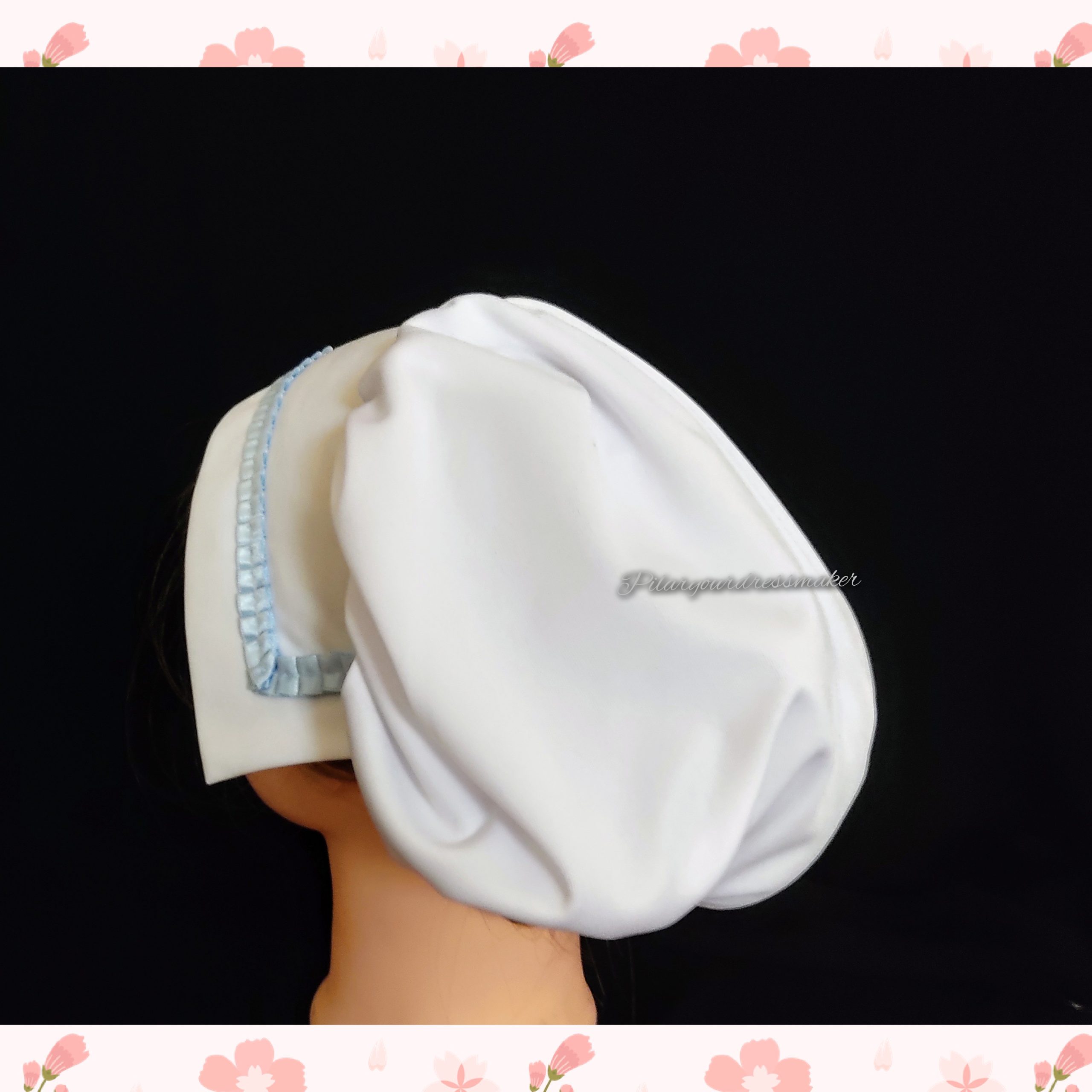 Bonnet sewing pattern / 18th century hat pattern / adult size / A4 / US letter - Imagen 4