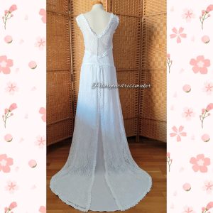 Bride lace trail gown / exclusive own design