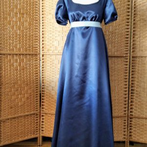 Satin empire gown