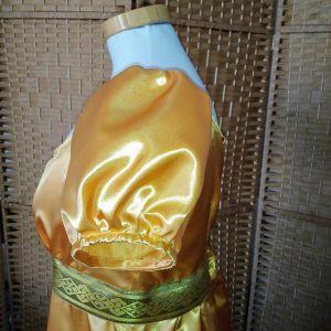 Satin empire tail gown